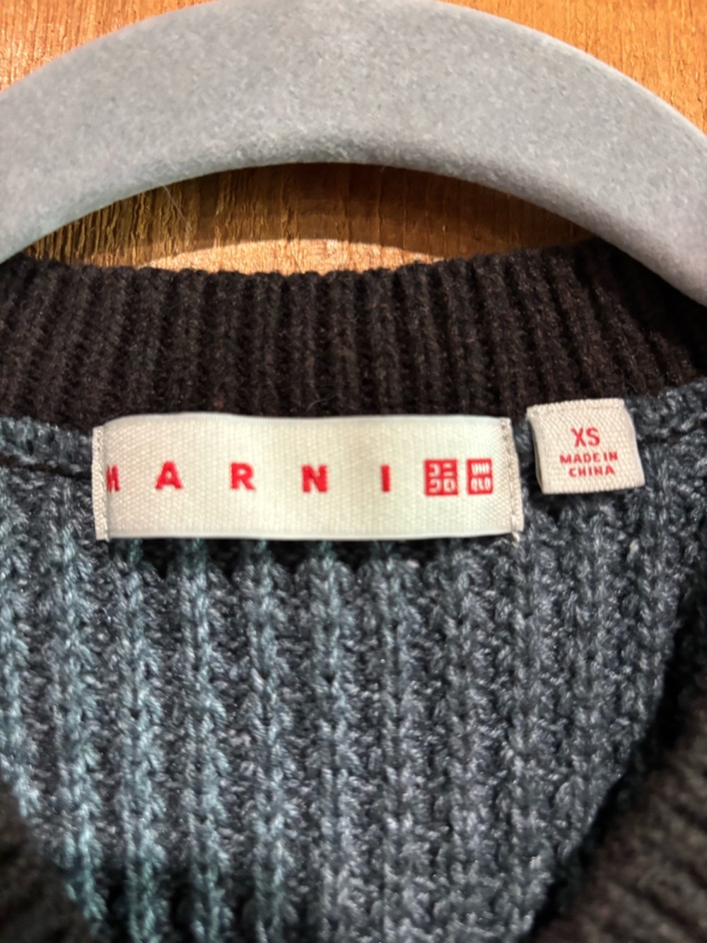 UNIQLO x MARNI Popcorn Knit V-Neck Sweater Poetcore Academia Vest - XS - Picture 4 of 4